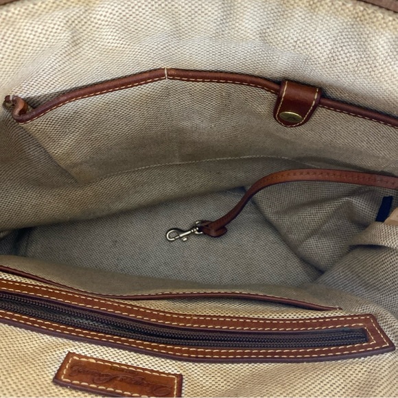 Dooney & Bourke Mustard Ostrich large  Leather Tote - Picture 12 of 13